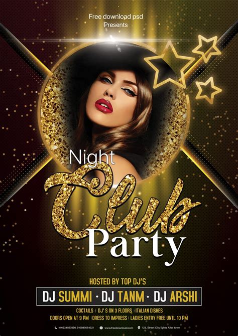 club flyer template|flyer templates editable and free.